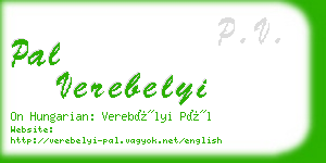 pal verebelyi business card